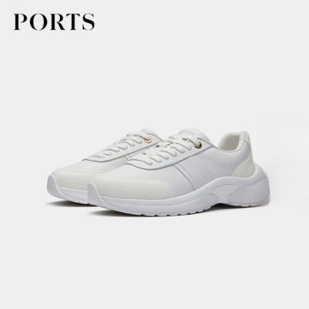 【郭宇欣同款】PORTS宝姿女装2026春季新款牛皮革厚底松糕老爹鞋