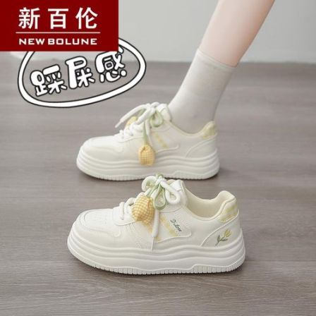 新百伦女款小白鞋夏季2026新款软底运动鞋青少年时尚运动休闲板鞋