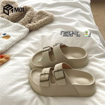 M01慵懒松弛感好质感ins双杠勃肯凉拖鞋女夏季外传透气防滑拖鞋潮