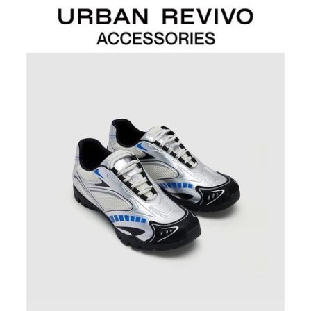 URBAN REVIVO2026夏季新款女士潮流撞色拼接运动鞋UAYS60027+