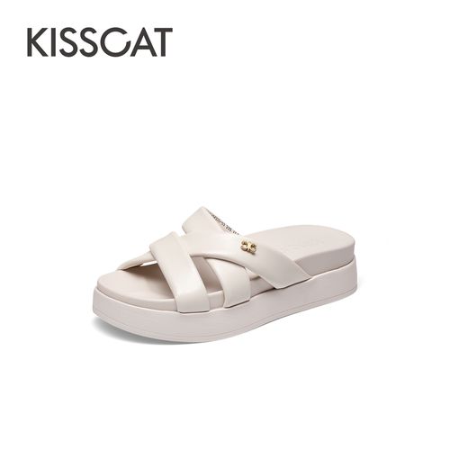 【小余专属】接吻猫夏季舒适夏日通勤休闲穿搭凉拖KA54305-53主图