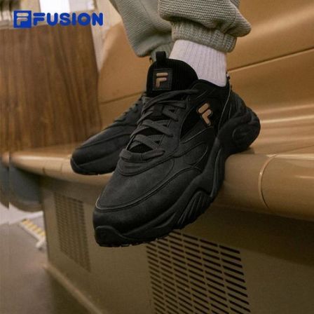 FILA FUSION斐乐男鞋舒适百搭通勤时尚运动老爹鞋海螺2代