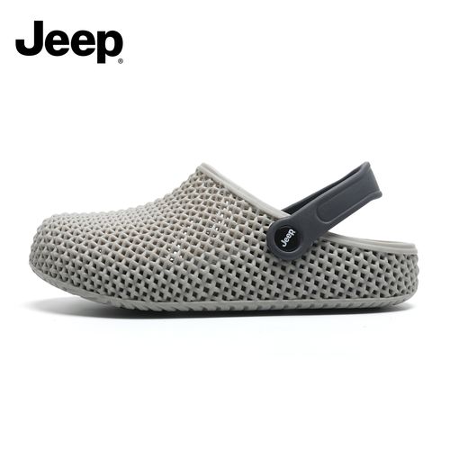 JEEP/吉普3D质感洞洞包头拖鞋男夏季外穿时尚百搭软底踩屎感凉鞋主图