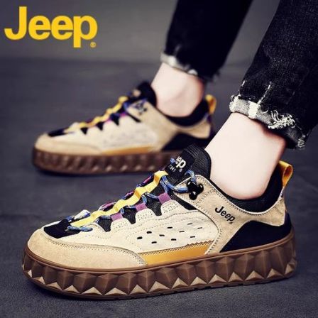 jeep吉普板鞋男鞋春秋季网红爆款2026新款潮牌运动鞋子男士休闲鞋