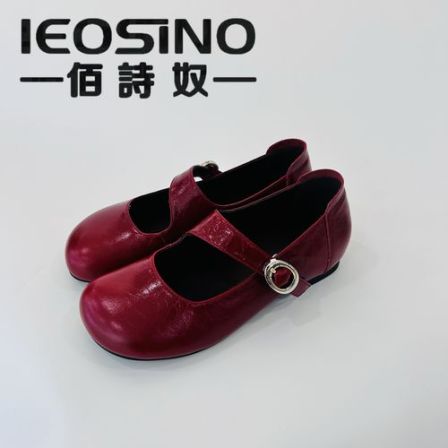 佰诗奴384623666法式玛丽珍浅口单鞋女软底通勤小皮鞋2026