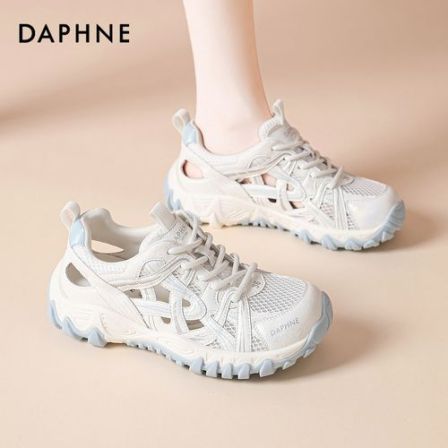 达芙妮镂空老爹网鞋女款夏季2026新款轻便户外溯溪鞋休闲运动凉鞋