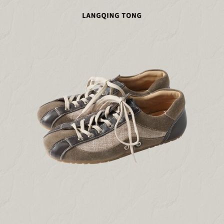 LANGQING 平底拼色德训鞋45873#