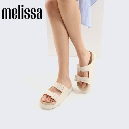 Melissa/梅丽莎COZY女日常户外沙滩度假厚底勃肯拖鞋35977