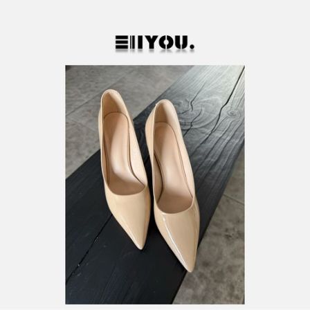 【ENYOU定制】裸色高跟鞋单鞋