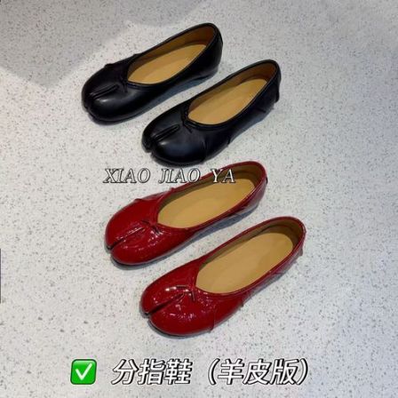 XIAOJIAOYA【分趾鞋】“羊皮版法式高级感百搭舒适分趾鞋”（跟高2）