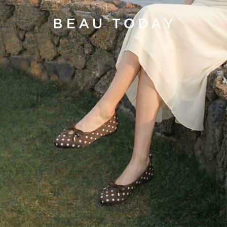 BeauToday【蝴蝶结波点】浅口尖头玛丽珍女鞋子女款爆款2026新款   