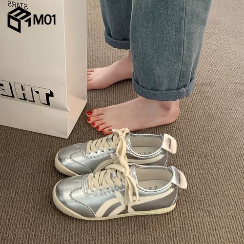 M01黄色德训鞋女鞋子2026夏季爆款百搭阿甘鞋运动鞋休闲板鞋女款主图