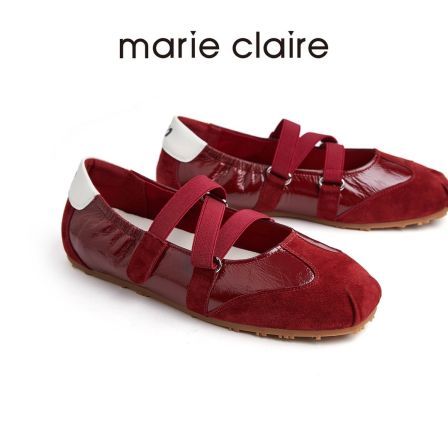 MarieClaire· 【董生活】MC女鞋交叉玛丽珍2026子夜蓝休闲鞋女marieclaire女鞋
