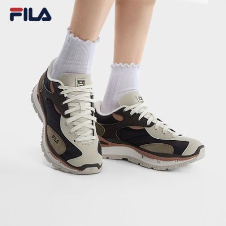 【增高KM3叠叠鞋】Fila/斐乐情侣款夏季复古风显腿长厚底休闲老爹鞋