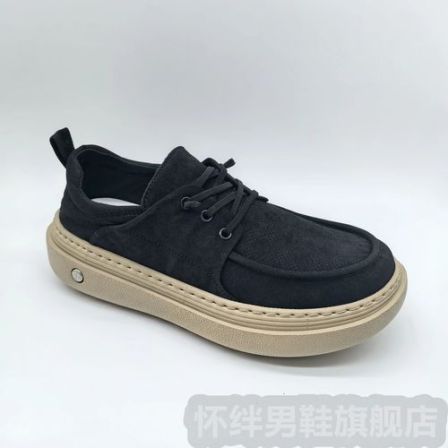 男鞋夏季2025新款透气复古休闲简约板鞋男款通勤舒适工作软底潮鞋