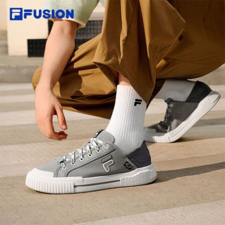 【达人】Emoji系列丨FILA FUSION斐乐情侣帆布鞋一脚蹬2026夏半拖鞋