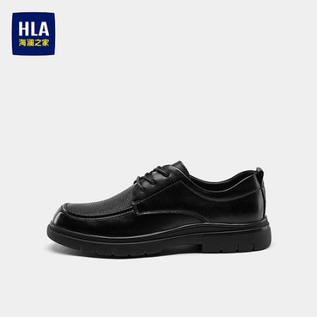 【羊皮鞋面】HLA海澜之家正装皮鞋男26新抽绳系带商务通勤鞋子男