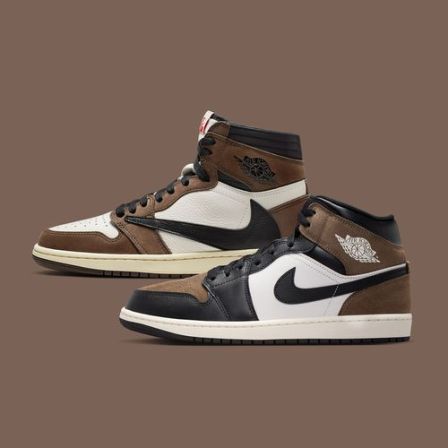 【补贴】NIKE耐克男子摩卡中帮AIR JORDAN 1 MID休闲鞋 DQ8426-007