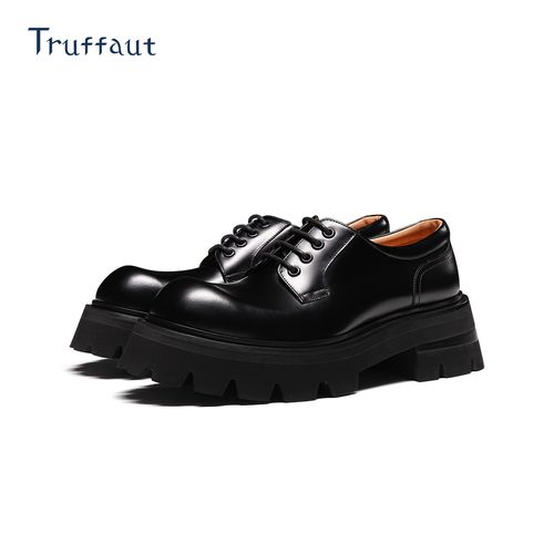 【任嘉伦同款 增高约5.8cm】Truffaut德比鞋厚底英伦皮鞋男商务正装主图