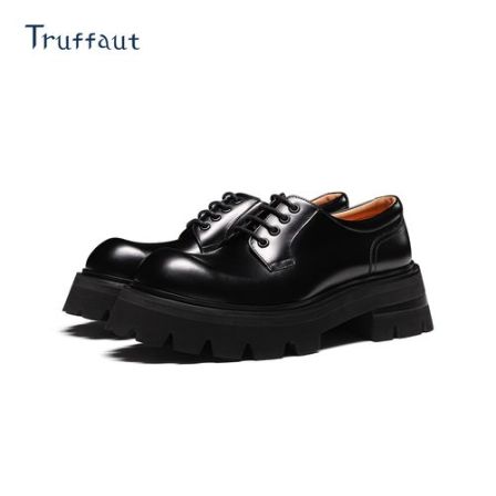 【任嘉伦同款 增高约5.8cm】Truffaut德比鞋厚底英伦皮鞋男商务正装