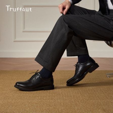 【足弓支撑升级款】Truffaut男士皮鞋休闲透气休闲男鞋舒适真皮皮鞋