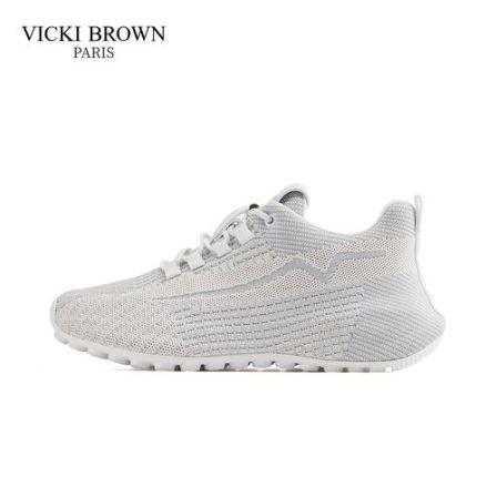VICKI BROWN夏季男士轻奢手工飞织网面鞋运动舒适百搭透气休闲鞋