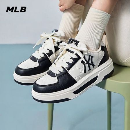 MLB男鞋女鞋板鞋鞋子夏季新款厚底中帮运动休闲鞋3ASXM075N-50BKS