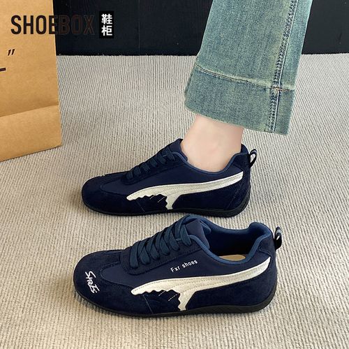 SHOEBOX鞋柜复古阿甘德训鞋女款2026春季新款百搭不累脚休闲鞋女主图