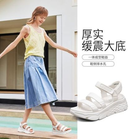 斯凯奇｜【厚底增高】夏季女鞋缓震女凉鞋百搭运动凉鞋休闲凉鞋女