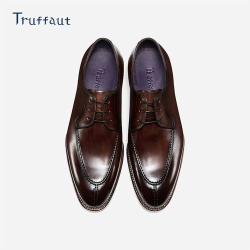 【高定款】Truffaut挪威缝手工鞋琴底商务皮鞋男士高级感正装德比鞋主图