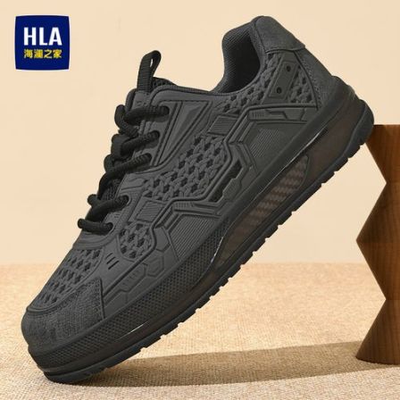 HLA/海澜之家男鞋2026夏季新款百搭透气板鞋爆米花减震休闲鞋潮鞋
