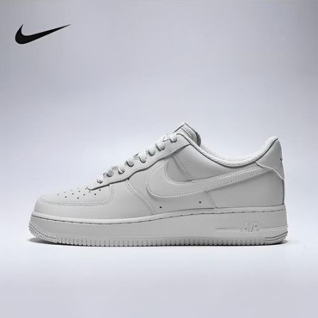 男鞋小白鞋鞋子AF1空军一号高级灰时尚百搭低帮休闲板鞋IH1698003