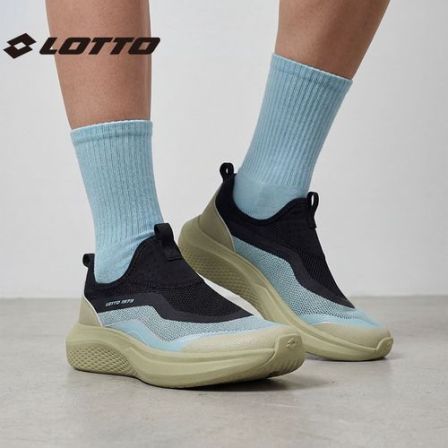 LOTTO/乐途新款夏季网面透气轻便一脚蹬男女休闲减震运动鞋跑步