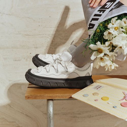 FILA FUSION甜筒鞋厚底透气舒适百搭复古运动休闲板鞋T12W632901F主图