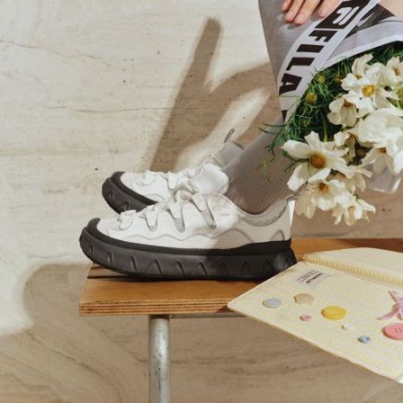 FILA FUSION甜筒鞋厚底透气舒适百搭复古运动休闲板鞋T12W632901F