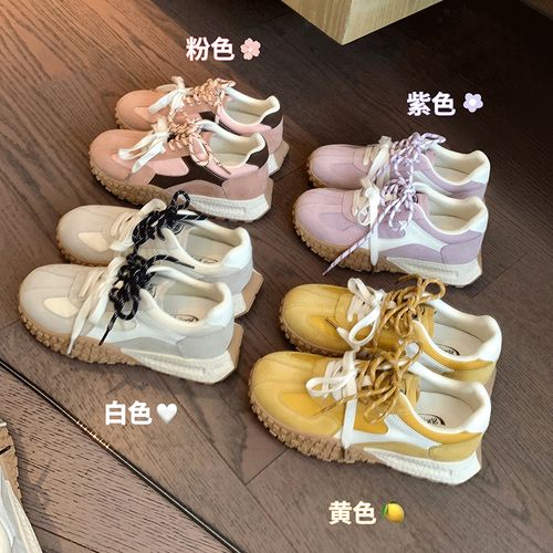 【苏茵茵】爆米花鸳鸯带~6CM厚底增高休闲鞋女德训鞋E5109042主图