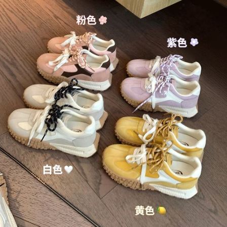 【苏茵茵】爆米花鸳鸯带~6CM厚底增高休闲鞋女德训鞋E5109042