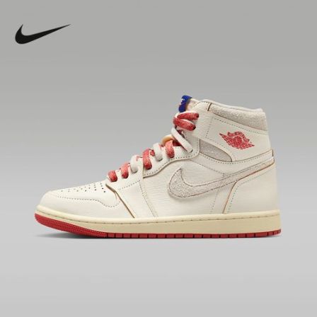 耐克女鞋Air Jordan 1 High OG AJ1米橙高帮篮球鞋DB4612-100