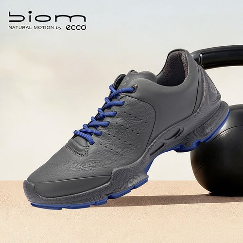 ECCO爱步运动鞋男 流光风皮革舒适跑步鞋 健步BIOMC 800464主图