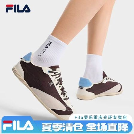 斐乐柔雾鞋丨FILA男鞋26夏季薄底复古舒适德训鞋休闲透气通勤板鞋