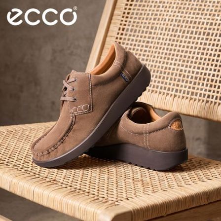 ECCO爱步袋鼠鞋男 26年新款秋季复古舒适商务休闲鞋JOKE 540804