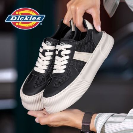 Dickies2026夏季新款透气百搭板鞋低帮男士休闲潮流厚底防滑男鞋