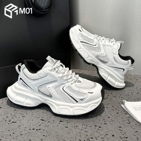 M01欧洲站网面透气老爹鞋女春夏薄款2026爆款超火轻便运动休闲鞋