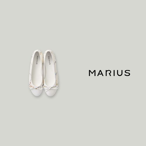 MARIUS|经典休闲百搭浅口格纹甜美风低跟芭蕾小香鞋女士主图
