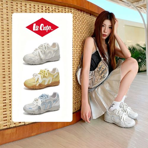 【LeeCooper】薄荷曲奇德训鞋时尚潮流2026夏季新款清凉透气休闲鞋主图