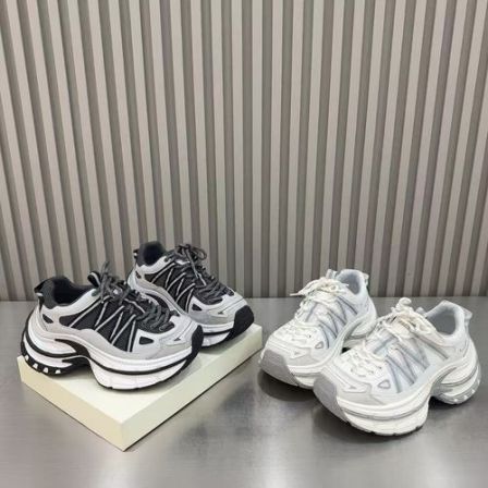 四季爆款松糕厚底网面透气舒适潮流高级感气质女王休闲运动老爹鞋