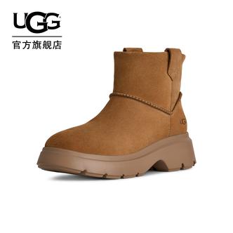 UGG秋季女士时尚舒适保暖平跟厚底休闲迷你靴切尔西靴 1174516主图