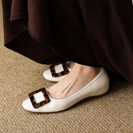 【NICESEE】5cm .2026秋季真皮圆头单鞋女羊皮休闲内增高女式单鞋