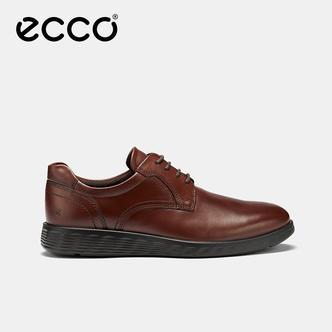 ECCO爱步正装皮鞋男款 亮面简约圆头德比鞋 S 轻巧混合520304