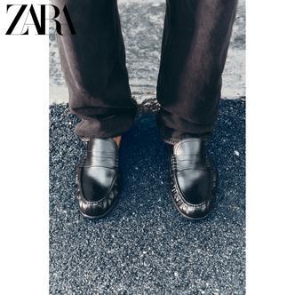 ZARA26春夏新款 男鞋 口袋盖简约正装船鞋乐福鞋 2685720 800